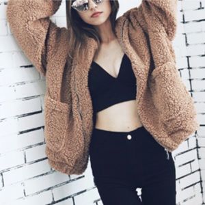Warm Fleece Oversized Jackets